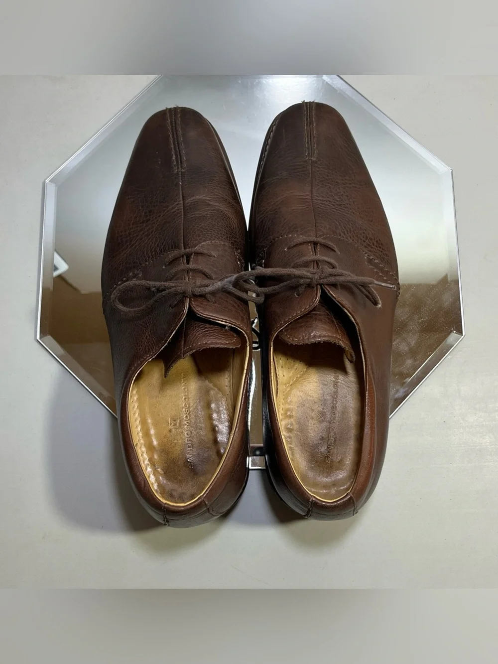 Sandro Moscoloni Leather Oxford Anatomical Gel Shoes, Size 11D, Brown